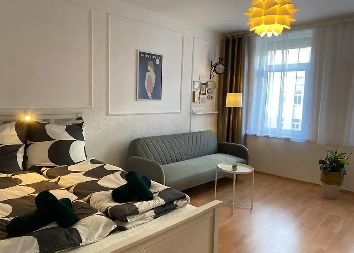 Проживание в семье Modern & Cozy Leipzig-gohlis